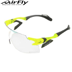 【ポイント10倍!要エントリー】Air Fly エアフライ AF-301 C-31BK スポーツサングラスランニング 調光レンズセット ネオンイエロー 自転車 ゴルフ 野球