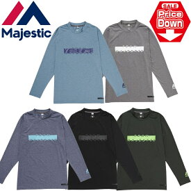 【即納 あす楽】Majestic マジェスティック アウトレット 野球 XM03-MAJ-0003 ロングスリーブTシャツ ベースボール プロ野球 練習着 トレーニング