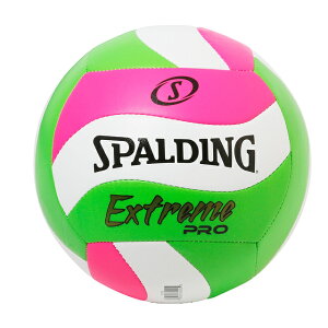 SPALDING/スポルディング 72197Z エクストリームプロ ウェーブ ピンク×グリーン 5号球 バレーボール【39ショップ】