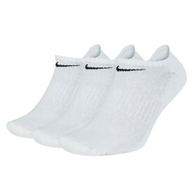 【即納】NIKE ナイキ SX7673 100 3Pソックス エブリデイ クッション ノーショウソックス 新入学 新生活 白