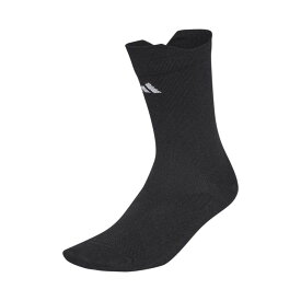 adidas アディダス ランニング メッセージ クルーソックス ブラック/ホワイト MCA44