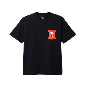 �y�|�C���g10�{ �v�G���g���[�zHanes �w�C���Y PEANUTS X BEEFY-T SHORT SLEEVE HM1-D003 �u���b�N �E�F�A(�����Y)