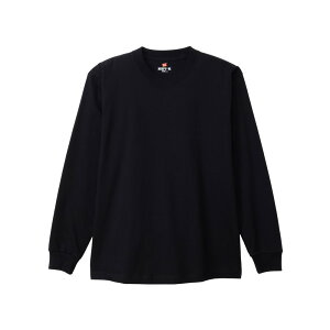 �y�|�C���g10�{ �v�G���g���[�zHanes �w�C���Y BEEFY-T LONG SLEEVE T-SHIRT HM4-D001 �u���b�N �E�F�A(�����Y)