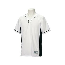 asics アシックス BAD021 野球 ウェア メンズ ベースボールTシャツ ホワイトxブラック BAD021