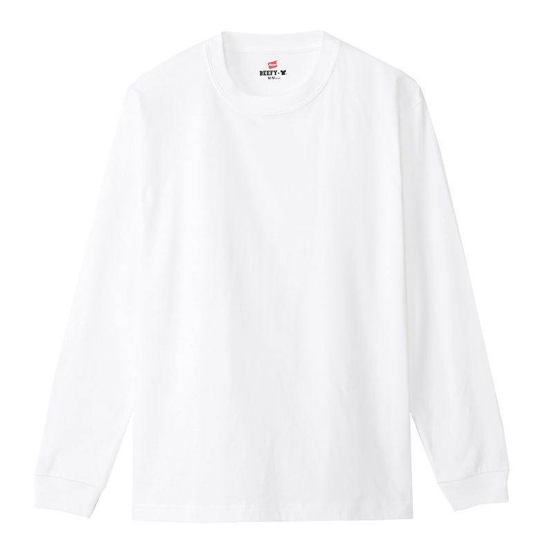 3％OFFクーポン発行中 HANES ヘインズ H5186-2 010 ロングスリーブTシャツ 最大43%OFFクーポン 保証 CASUAL 2P ホワイト 39ショップ WEAR