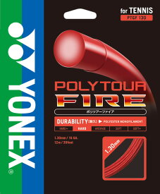 YONEX ヨネックス PTGF130 テニス ストリング 単張 ポリツアーファイア POLYTOUR FIRE レッド PTGF130