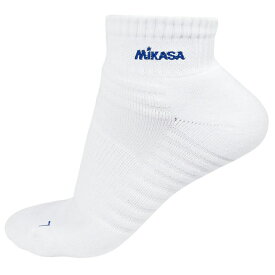 MIKASA / ミカサ ショートソックスホワイト10cm丈 バレーボール 靴下 SK1025W