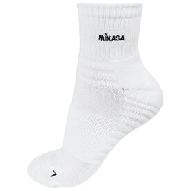 MIKASA / ミカサ ショートソックスホワイト12cm丈 バレーボール 靴下 SK1221W