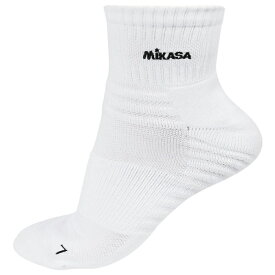 MIKASA / ミカサ ショートソックスホワイト12cm丈 バレーボール 靴下 SK1225W