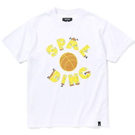 SPALDING スポルディング バスケットボール メンズウェア ジュニア Tシャツ スポンジ・ボブ アルファベット ホワイト SJT23158S
