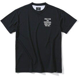 SPALDING スポルディング バスケットボール メンズウェア Tシャツ デジタルコラージュバックプリント ブラック SMT23012