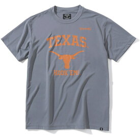 SPALDING スポルディング バスケットボール メンズウェア Tシャツ テキサス ロゴ HOOK’EM ミストグレー SMT23043TX