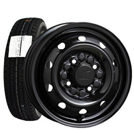 【2025年製造】ブリヂストン W300 145/80R12 80/78N LT（旧 145R12 6PR) 【スタッドレスタイヤ】 (●M74 ブラック●TF367）スチールホイール 4本セット【軽トラック】【軽トラ】【軽貨物】【新品】