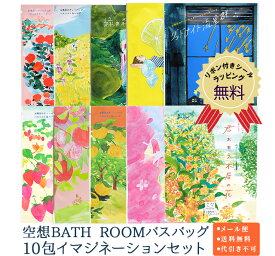 【送料無料】入浴剤 空想BATH ROOMバスバッグ10包イマジネーションセット 入浴剤セット ギフト バスソルト 日本製 個包装 詰め合わせ プレゼント セット 誕生日 お祝い 敬老 挨拶 退職 保湿 おしゃれ 女性 男性 メール便 【代引き・配達日時指定不可】
