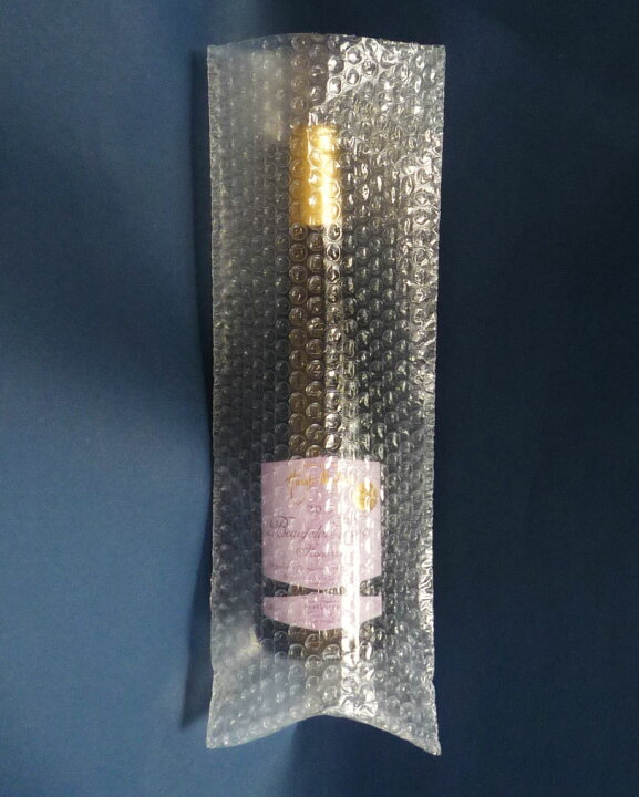 【ポイント3倍】 プチプチ 袋 エアキャップ 梱包 2層品ワインボトル サイズ (150×400mm) 100枚 セット 平袋 プチプチ袋 エアキャップ袋 ぷちぷち エアパッキン エア-キャップ 緩衝 包装 材 ボックスバンク エアキャップ袋 W-2 150×400mm 1000枚