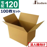 【ポイント3倍/法人限定販売】 ダンボール 段ボール 宅配 120サイズ (45×35×32cm) 100枚 セット 引越し…
