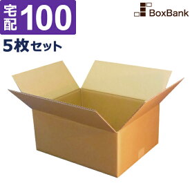 【ポイント3倍】 ダンボール 段ボール 宅配 100サイズ (44×34×19cm) 5枚 セット 引越し 引っ越し みかん箱 ダンボール箱 段ボール箱 メルカリ アパレル 梱包 強化 宅配 100 佐川 ヤマト 宅配用