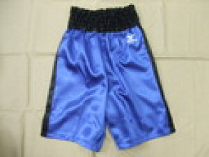 サテン ミズノボクシングパンツ(ブルー×ブラック)