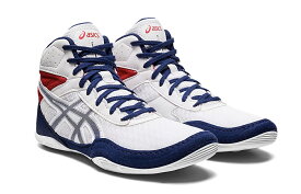 【サイズ交換不可】asics アシックス レスリングシューズ MATFLEX6 GS マットフレックス ジュニア White/Deep Ocean ボクシングシューズの代わりにおすすめ マットフレックス 1084A007 100キッズ用asicsレスリングシューズ