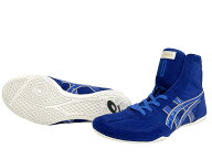 IN STOCK【3−5日程度で出荷可能】ASICS Speciai Order レスリングシューズ　ブルーxブルーゴールドふちG…