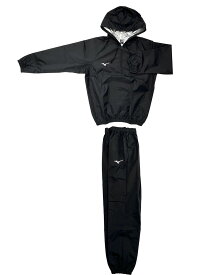 再入荷【長年の実績のあるサウナスーツ】プロボクサー仕様ブラック・ミズノロゴホワイト刺繍MIZUNO当店オリジナルフード付減量着上下セットミズノ　サウナスーツ減量スーツの決定版（ミズノ製）ミズノのロゴはmizunoの文字のない新ロゴです
