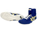 IN STOCK【3−5日程度で出荷可能】ASICS Speciai Order レスリングシューズ　ブルーxゴールドふちホワイトスペシャル…