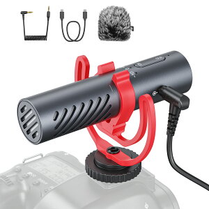 BOYA BY-MM1 AI �J�����}�C�N �V���b�g�K���}�C�N AI�m�C�Y�L�����Z�����O 48kHz/24bit EQ�v���Z�b�g �Q�C������ �A�v���Ή� 3.5mm/USB-C�Ή��O�t���}�C�N ���P��w���� 30���ԘA���g�p �J����/�f�W�^��