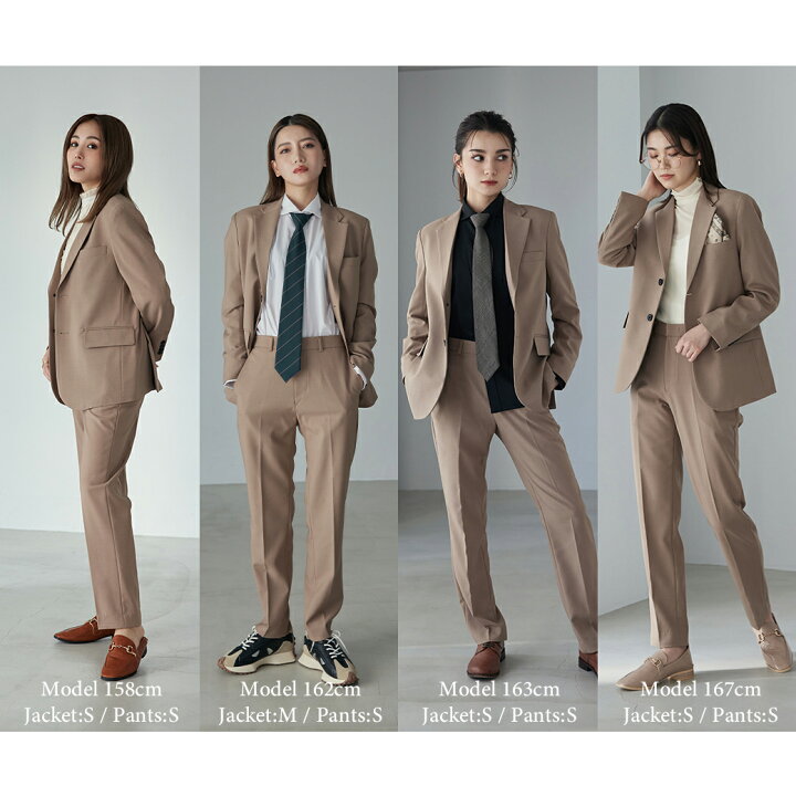 楽天市場】スーツ レディース ベージュ BOYSHE Basic SUIT【BEIGE  