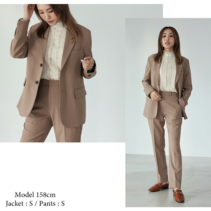 楽天市場】スーツ レディース ベージュ BOYSHE Basic SUIT【BEIGE  