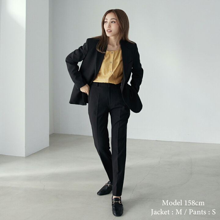 楽天市場】スーツ レディース ブラック 黒 BOYSHE Basic SUIT【BLACK  