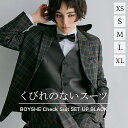 スーツ レディース チェック ブラック BOYSHE Check Suit【Black】 ボーイッシュスーツ ジェンダーレススーツ メンズライク ユニセックス スーツセットアップ フォーマルスーツ パンツスーツ ジャケット スラックス plaid チェック チェックスーツ チェック柄 年中 送料無料