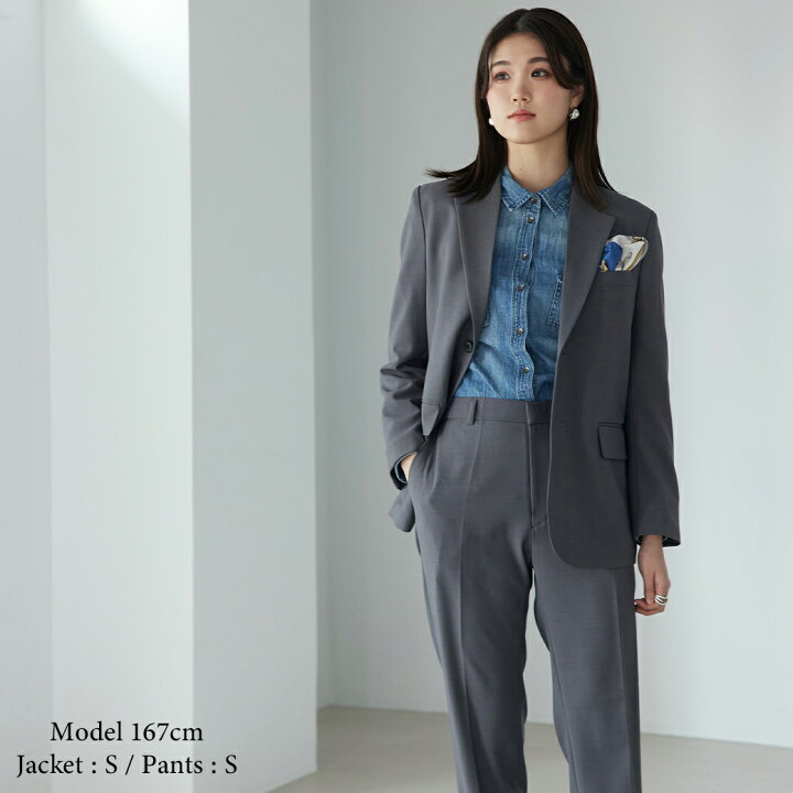 楽天市場】スーツ レディース グレー BOYSHE Basic SUIT【GRAY  