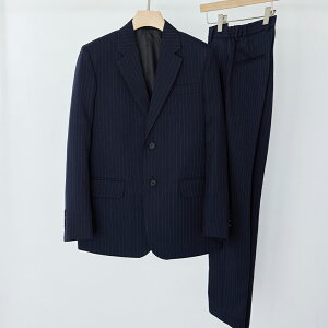 �X�[�c ���f�B�[�X �X�g���C�v �l�C�r�[ �� BOYSHE Stripe SUIT�ySTRIPE NAVY�z�{�[�C�b�V���X�[�c �����Y���C�N ���j�Z�b�N�X �X�[�c�Z�b�g�A�b�v �t�H�[�}���X�[�c �p���c�X�[�c �X�g���b�` �W��