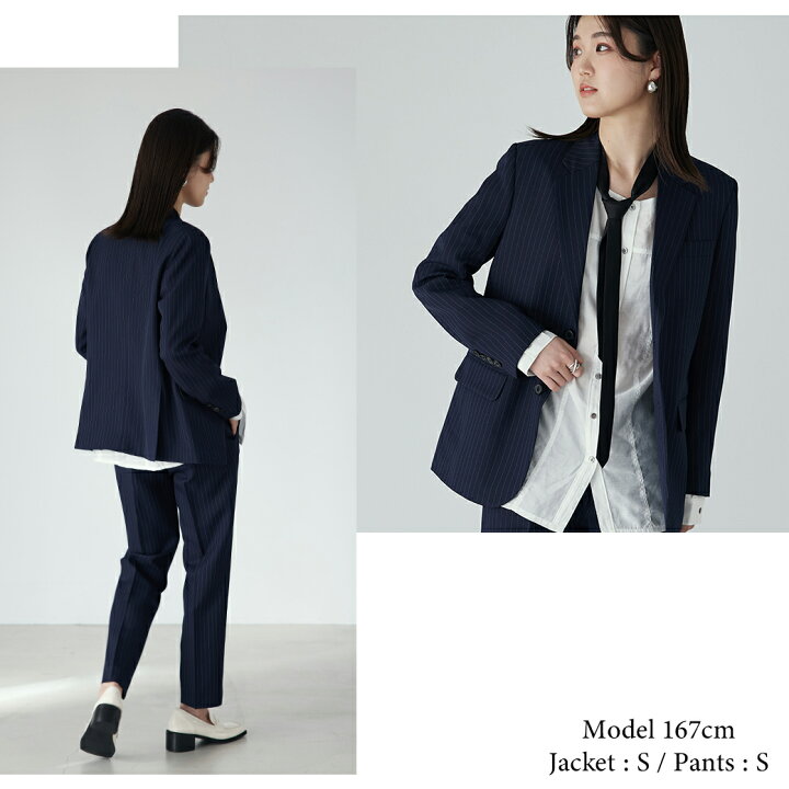 楽天市場 Boyshe Stripe Suit Stripe Navy ストライプ ネイビー 紺 ボーイッシュスーツ スーツ レディース オールシーズン スーツセットアップ リクルートスーツ ビジネススーツ フォーマルスーツ パンツスーツ ストレッチ ジャケット スラックス 送料無料 楽天市場 Boyshe Stripe Suit Stripe Navy ストライプ ネイビー 紺 ボーイッシュスーツ スーツ レディース オールシーズン スーツセットアップ リクルートスーツ ビジネススーツ フォーマルスーツ パンツスーツ ストレッチ ジャケット スラックス 送料無料