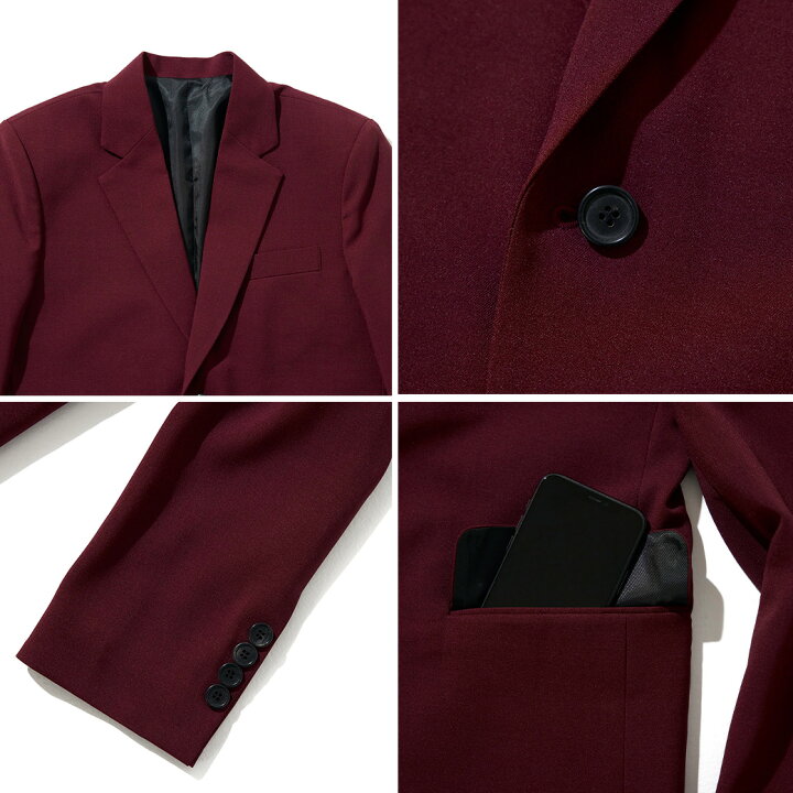 楽天市場】スーツ レディース ワインレッド BOYSHE Basic SUIT【Wine 