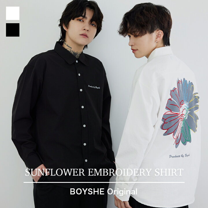 楽天市場】ひまわり刺繍シャツ シャツ レディース Sunflower Shirt 