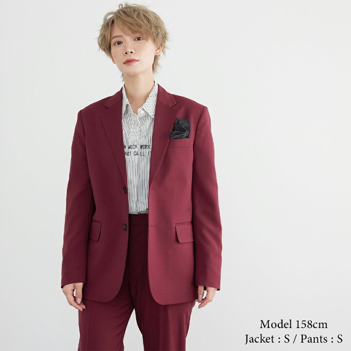 楽天市場】スーツ レディース ワインレッド BOYSHE Basic SUIT【Wine 