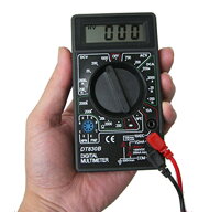 小型 デジタルテスター デジタル表示 手のひらサイズ コンパクト 電子計測器 AC/DC電圧 測定器 軽量 高精…