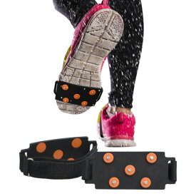 靴 滑り止め スパイク アイス シューズ用 靴底 スノースパイクバンド すべり止め 着脱式 面ファスナー式 スニーカー パンプス ブーツ 通学 通勤 散歩 旅行 出張 アウトドア 登山 雪道 凍結 積雪 スキー 雪対策 寒さ対策 子供 男女兼用 送料無料 送料込 2M◇ スパイクバンド