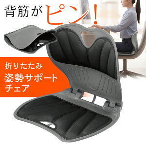 椅子 姿勢サポート 折りたたみ 軽量 持ち運び イス いす クッション 背もたれ 背筋 腰 健康 オフィス テレワーク 在宅勤務 運転 ドライブ 勉強 ゲーム 読書 子供 大人 自宅 アウトドア 新生活
