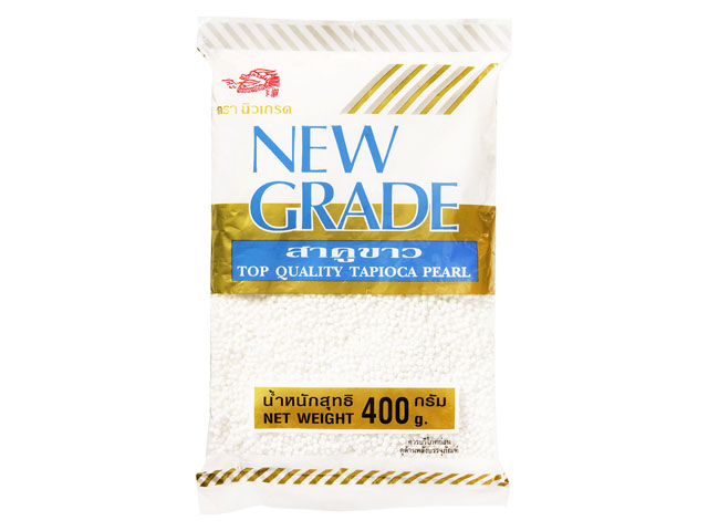 もちもち食感 小粒の白いタピオカ NEW メーカー再生品 GRADE タピオカパール 出荷 白 400g デザート タピオカ