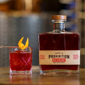 受賞歴多数 プロヒビション ネグローニ 500ML カクテル（ジンベース）Prohibition Small Batch Bathtub Cut Negroni スピリッツ クラフトジン プレミアムジン オーストラリア産 少量生産 ボタニカル ジン 美味しい スピリッツ お酒 ギフト プレゼント 【ギフト包装可】