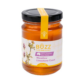 バズ・ハニー 生はちみつ メドウハニー はちみつ 320g Buzz Honey Meadow Honey オーストラリア産 蜂蜜 天然はちみつ 非加熱 生蜂蜜 無添加 無農薬 プレゼント ギフト コールドプレス バズハニー 高級 生 お取り寄せ グルメ 贈り物 お試しサイズ