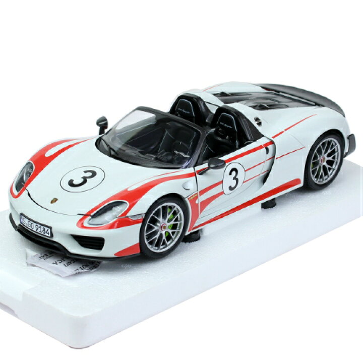 楽天市場】MINICHAMPS 1/18スケール ポルシェ 918スパイダー 2013 #3 