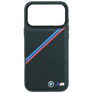 BMW iPhone 17ProMax PU���U�[ �o�b�N�J�o�[ �g���R���[�� ���^�����S �u���b�N �}�O�Z�[�t�Ή� BMHMP17X25PCSPEK