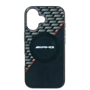 AMG iPhone 17 �_�u�����C���[ �o�b�N�J�o�[ RHOMBS �u���b�N �}�O�Z�[�t�Ή� AMHMP17S24HRDKR
