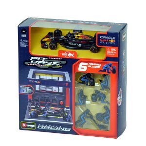 Bburago 1/43 �I���N�� ���b�h�u�� ���[�V���O PIT PASS �Z�b�g RB20 No,1 M.�t�F���X�^�b�y��(�N���[×6pcs,�p�h�b�N�K���[�W) BUR38452H