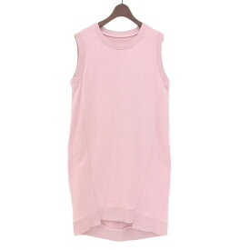 【中古】 メゾンマルジェラ Maison Margiela MM6 コットン ノースリーブ ワンピース レディース ピンク sizeM 2018SS [Y03138]