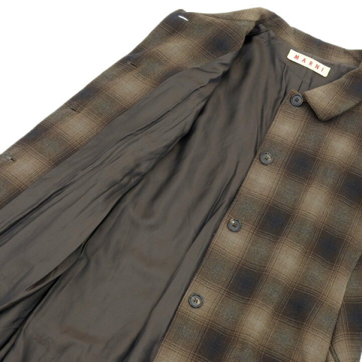 楽天市場】【中古】 マルニ MARNI ウール チェック コート レディース 