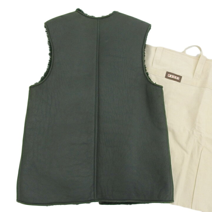 楽天市場】【中古】 マルニ MARNI ラムレザー リバーシブル ムートン 